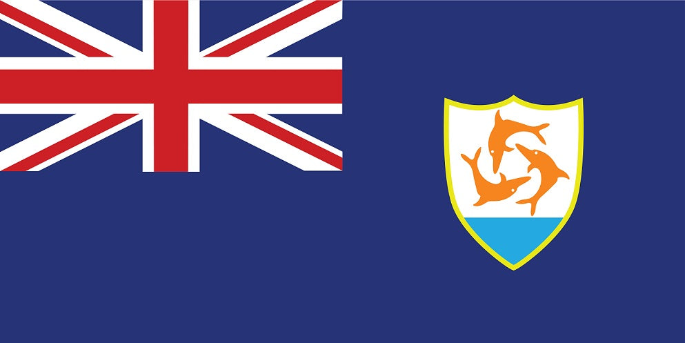 Anguilla - Fahnen Aufkleber 5-60cm wetterfest ES-FL-AGU