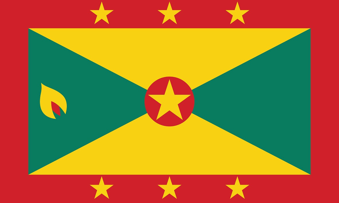 Grenada - Fahnen Aufkleber 5-60cm wetterfest ES-FL-GRE