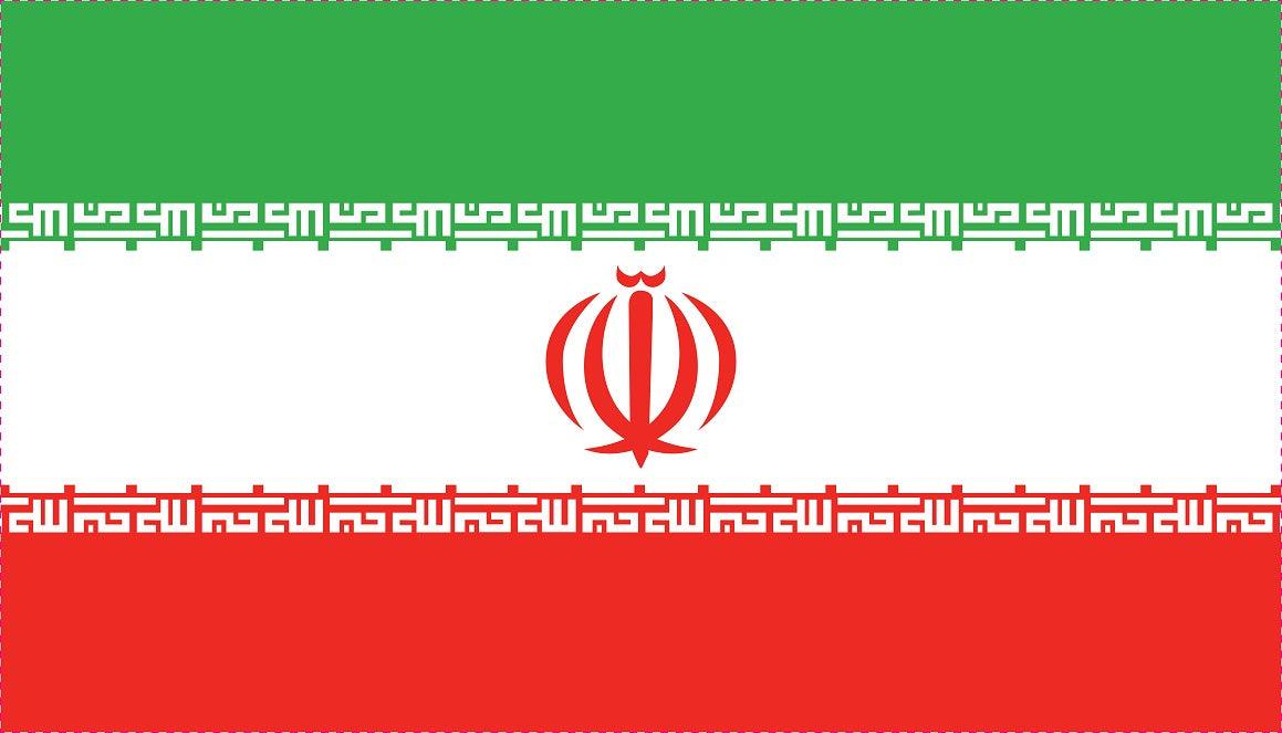 Iran - Fahnen Aufkleber 5-60cm wetterfest ES-FL-IRN
