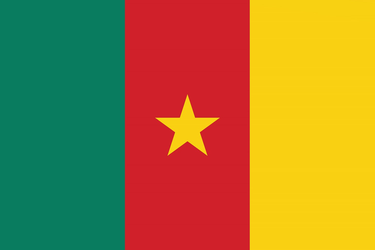 Kamerun - Fahnen Aufkleber 5-60cm wetterfest ES-FL-KAM