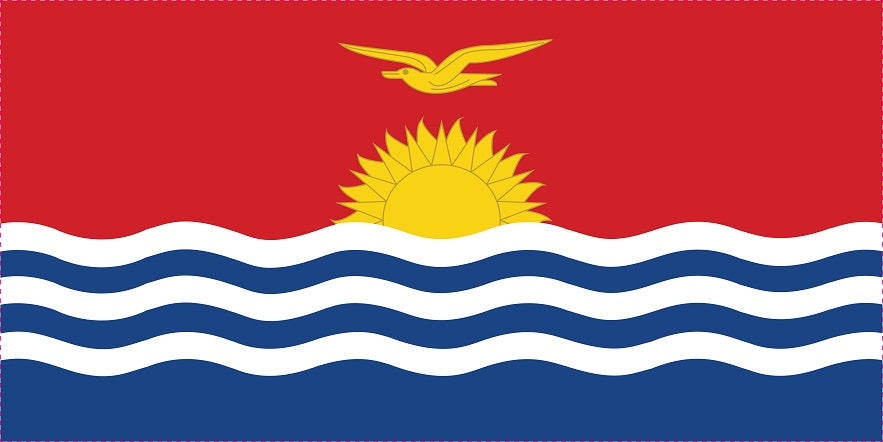 Kiribati - Fahnen Aufkleber 5-60cm wetterfest ES-FL-KRB