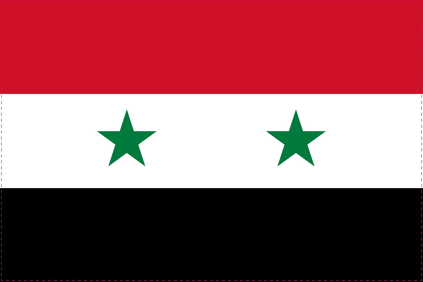 Syrien - Fahnen Aufkleber 5-60cm wetterfest ES-FL-SYR