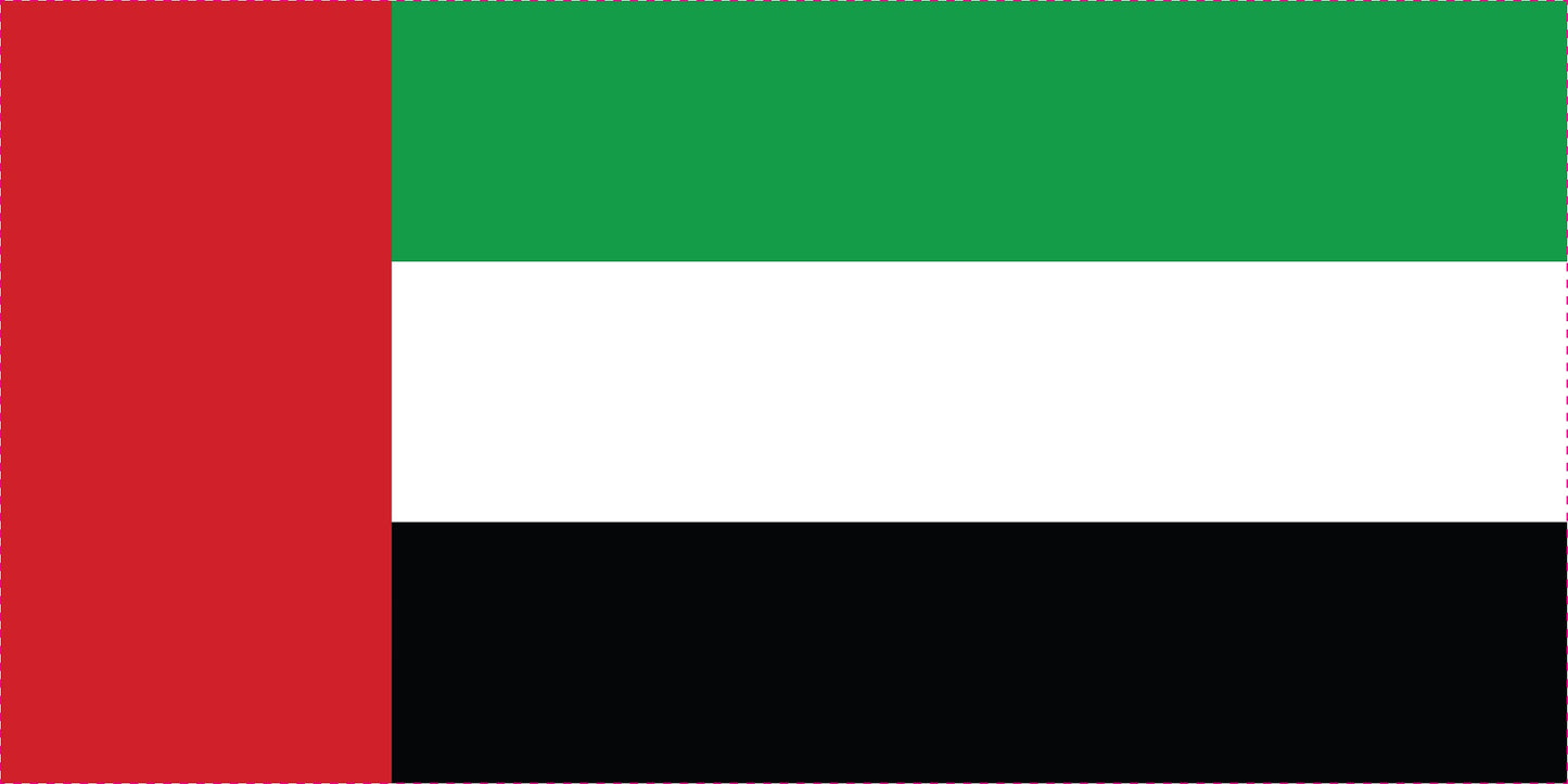 Vereinigte Arabische Emirate-Fahnen Aufkleber 5-60cm wetterfest ES-FL-VAE
