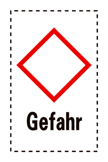 Aufkleber " Gefahr" 2.4x3.9 cm bis 15x24 cm, aus Papier oder Plastik ES-GHS-00-15-Gefahr