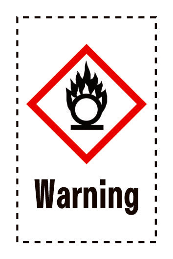 Aufkleber " Warning" 2.4x3.9 cm bis 15x24 cm, aus Papier oder Plastik ES-GHS-03-15-Warning