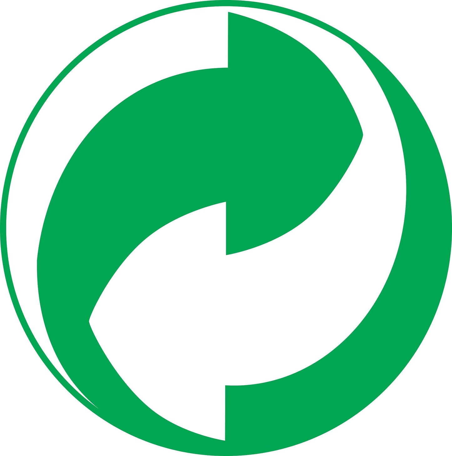 100 Recycling Aufkleber "Der grüne Punkt" ES-GRPE-100-0