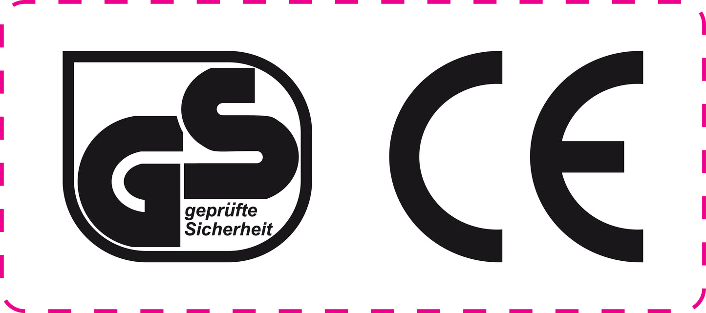 100x Elektrogeräte-Kennzeichen "GS EAC CE" kombiniert ES-GS-400-0