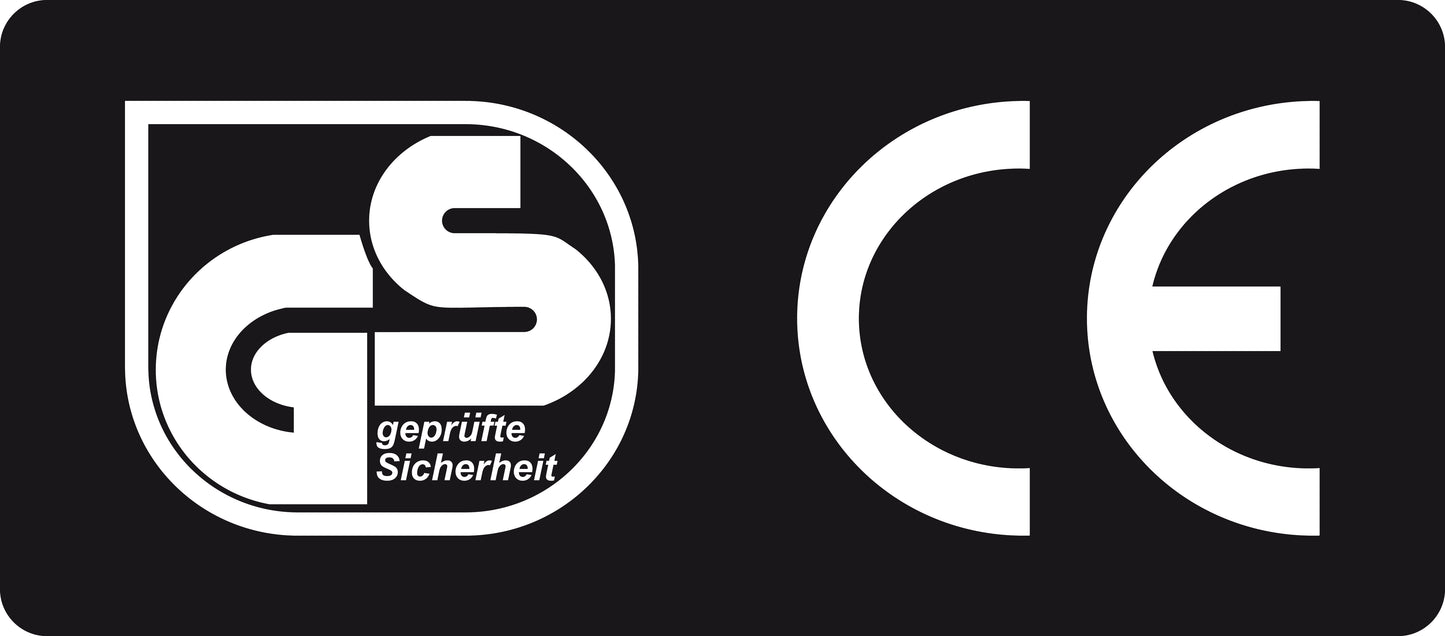 100x Elektrogeräte-Kennzeichen "GS EAC CE" kombiniert ES-GS-400-88