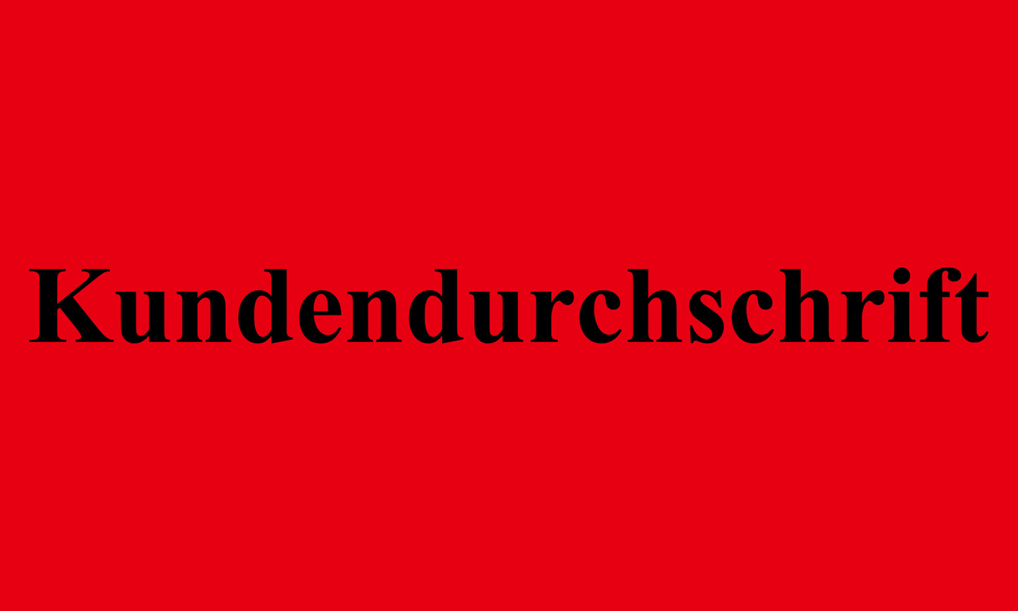 1000 Büroorganisation "Kundendurchschrift" aus Plastik ES-OFFICE1500-PE
