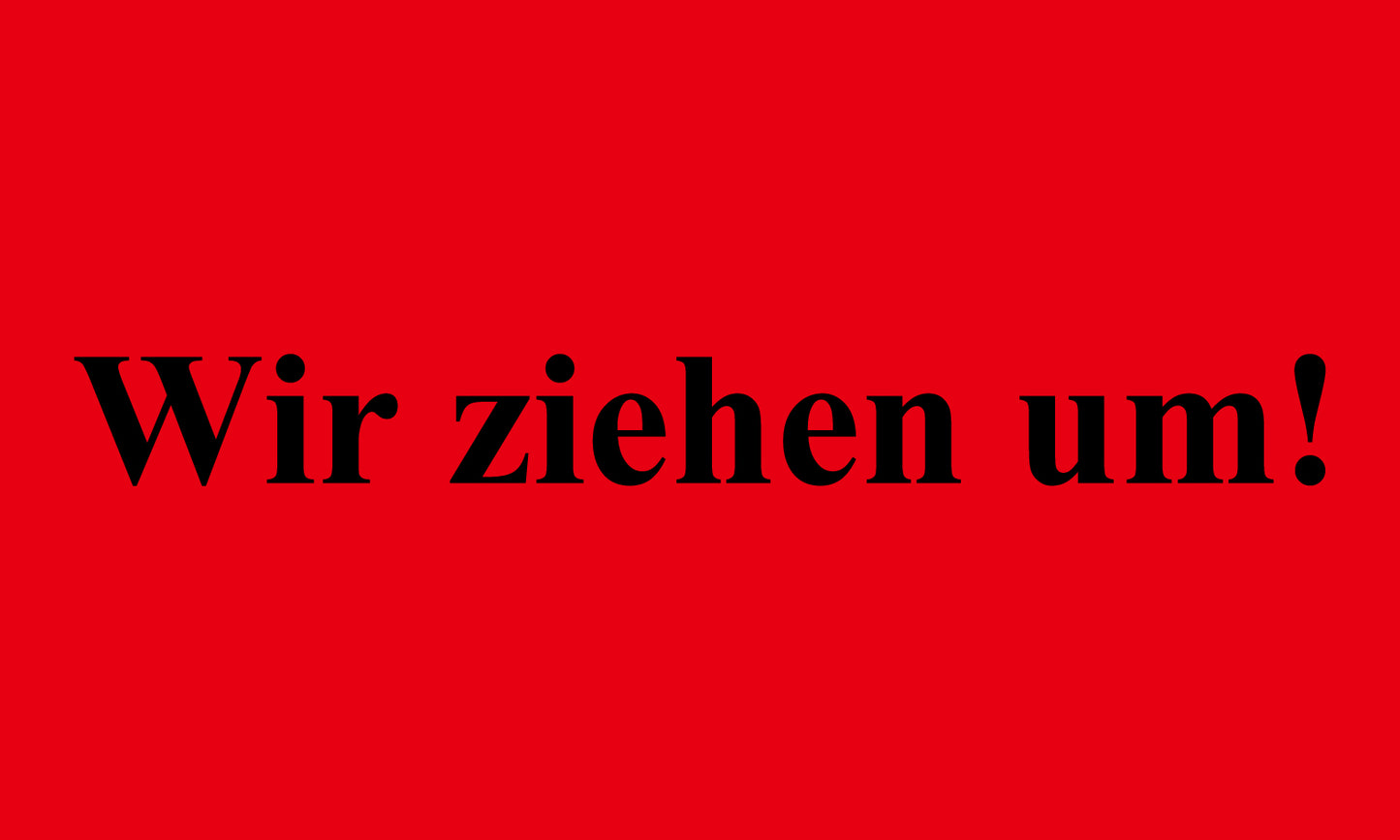 1000 Aufkleber Büroorganisation "Wir ziehen um!" aus Papier ES-OFFICE1700-PA