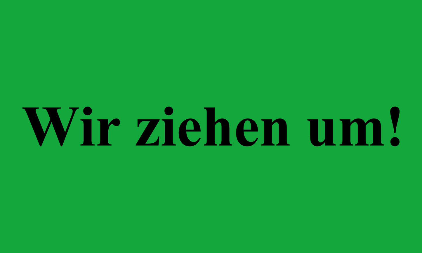 1000 Aufkleber Büroorganisation "Wir ziehen um!" aus Papier ES-OFFICE1700-PA