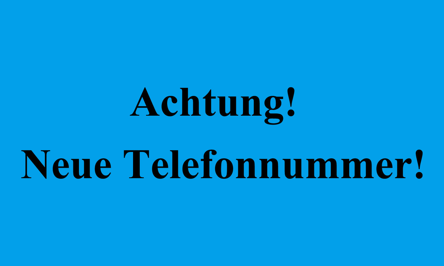1000 Aufkleber Büroorganisation "Achtung! Neue Telefonnummer!" aus Papier ES-OFFICE200-PA