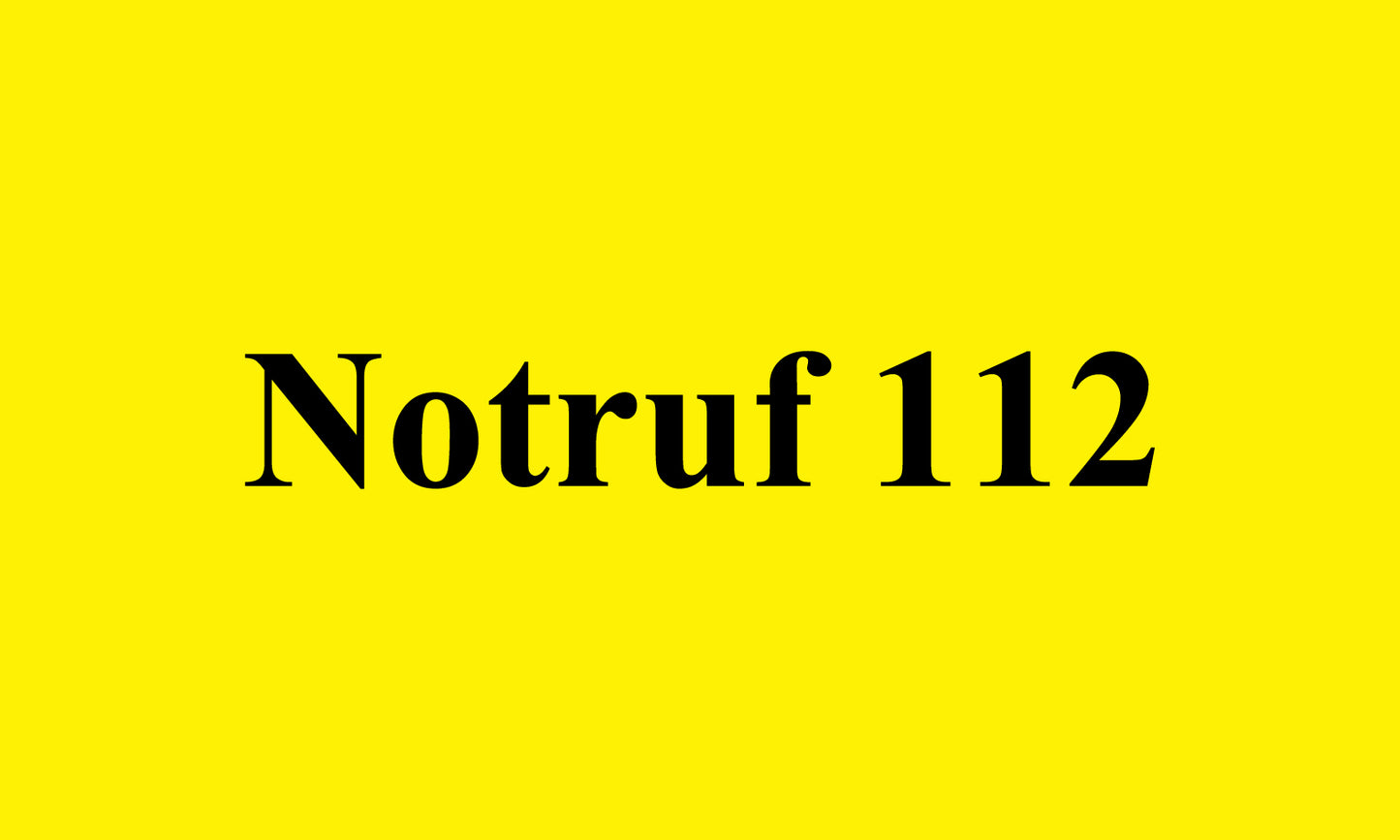 1000 Büroorganisation "Notruf 112" aus Plastik ES-OFFICE2100-PE