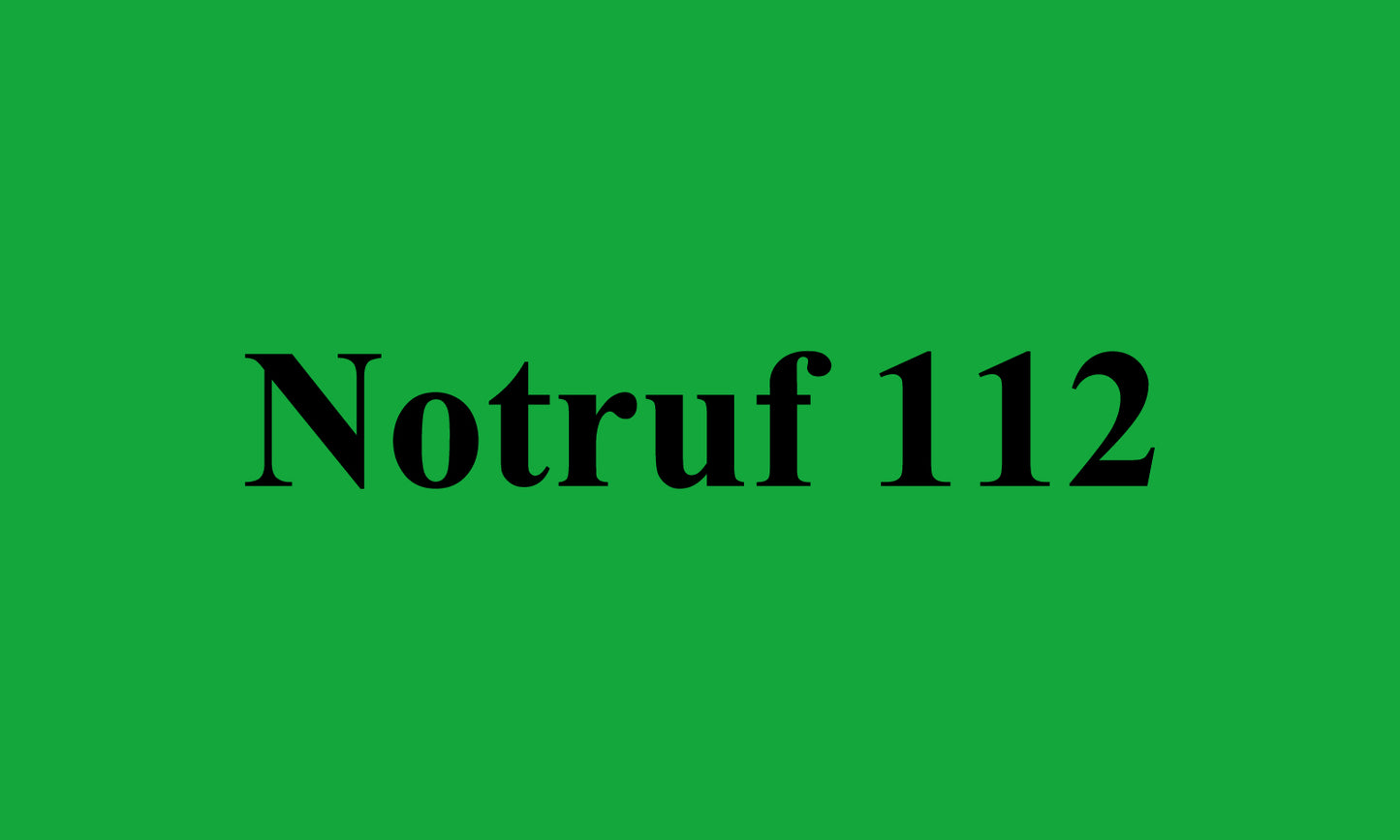 1000 Büroorganisation "Notruf 112" aus Plastik ES-OFFICE2100-PE