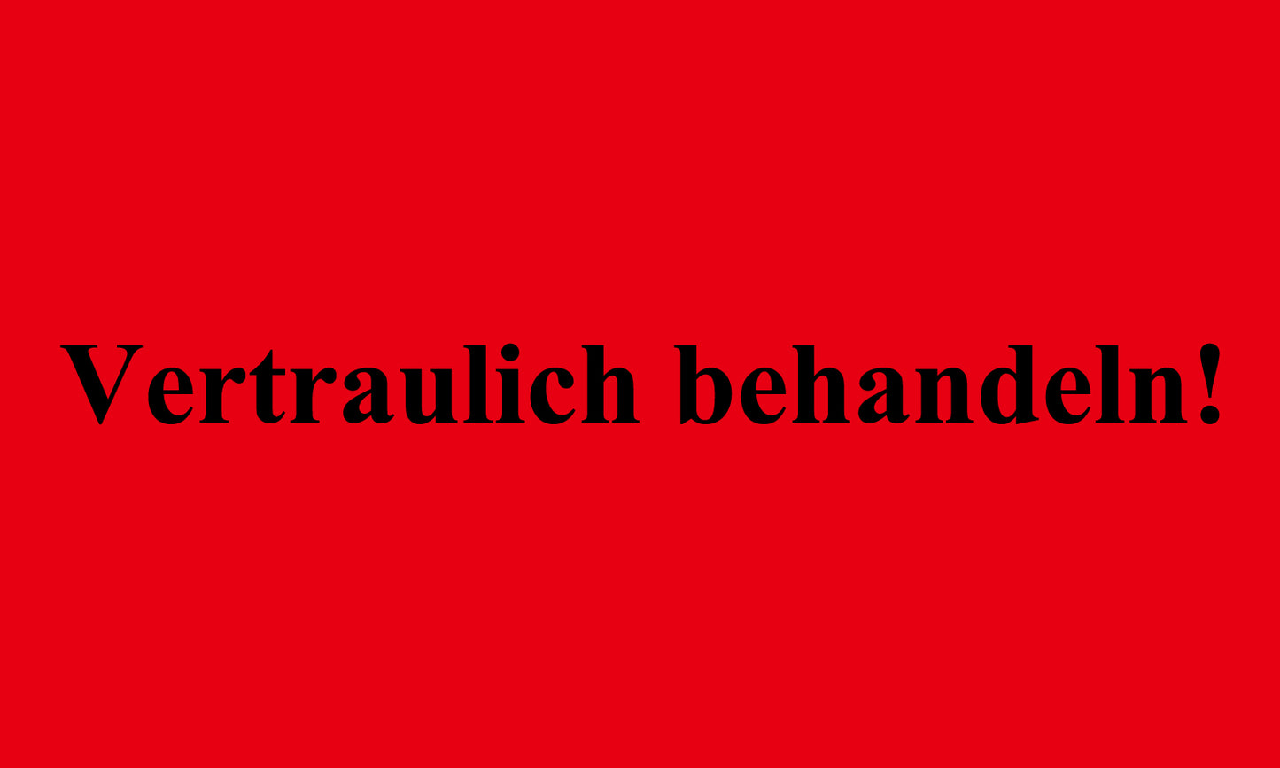 1000 Aufkleber Büroorganisation "Vertraulich behandeln!" aus Papier ES-OFFICE2300-PA