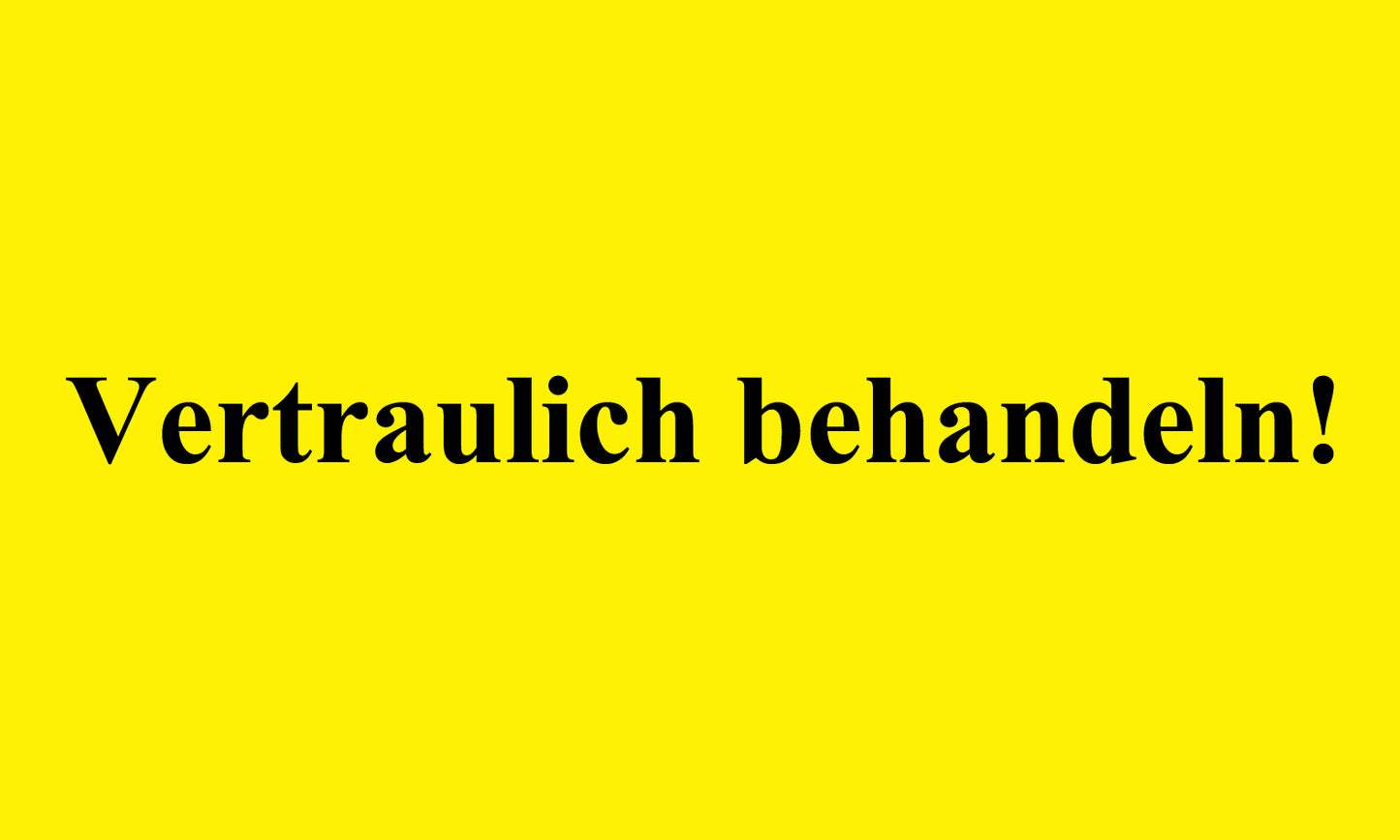 1000 Aufkleber Büroorganisation "Vertraulich behandeln!" aus Papier ES-OFFICE2300-PA