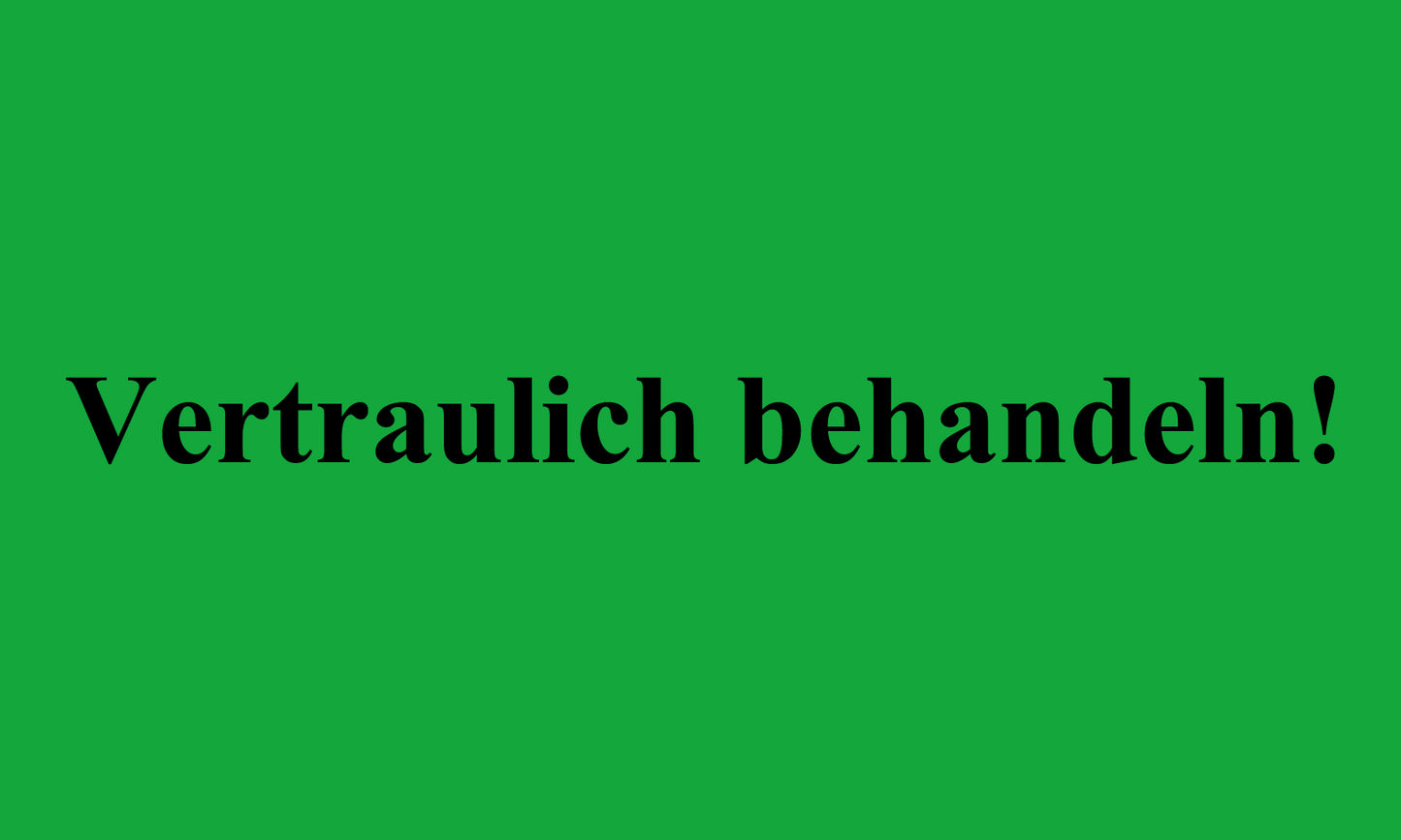 1000 Aufkleber Büroorganisation "Vertraulich behandeln!" aus Papier ES-OFFICE2300-PA