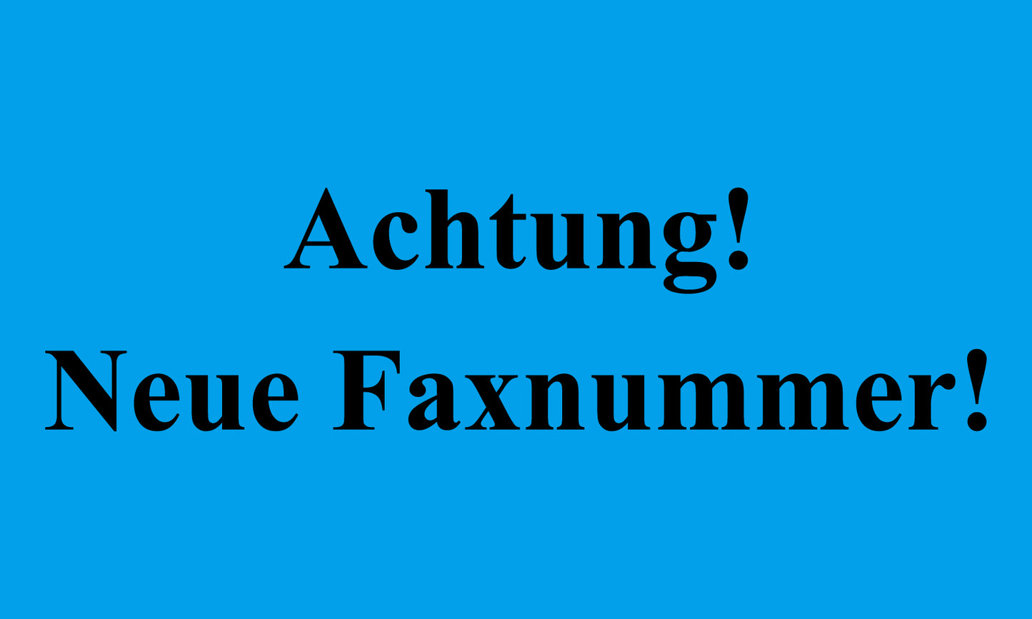 1000 Aufkleber Büroorganisation "Achtung! Neue Faxnummer!" aus Papier ES-OFFICE300-PA