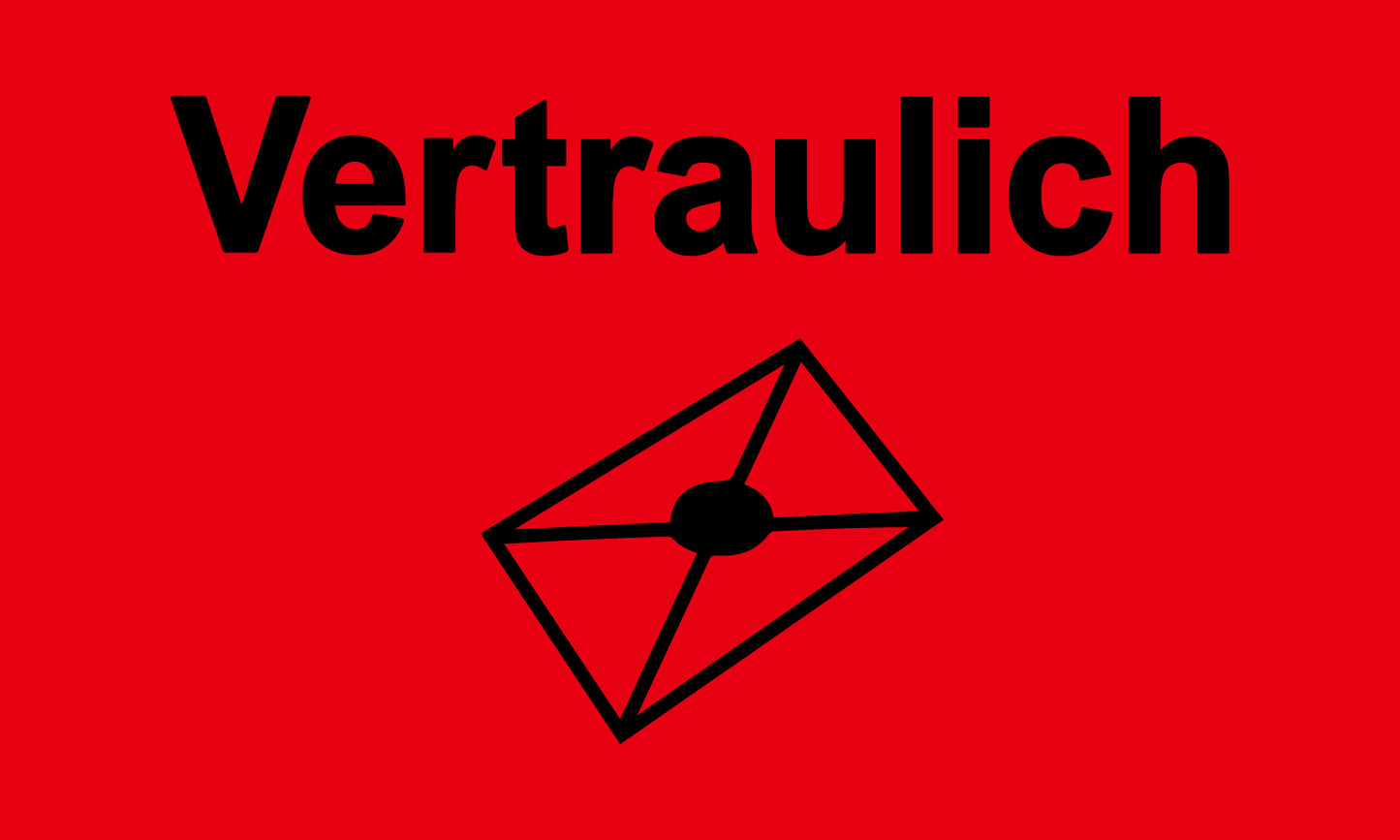 1000 Büroorganisation "Vertraulich" aus Plastik ES-OFFICE3800-PE