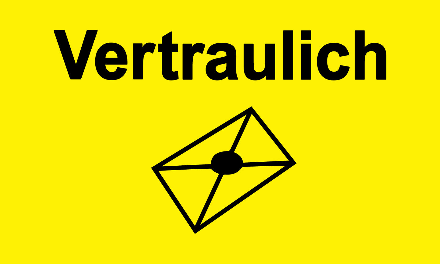 1000 Büroorganisation "Vertraulich" aus Plastik ES-OFFICE3800-PE