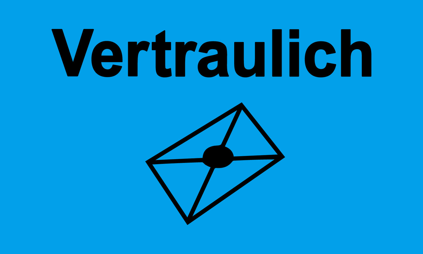 1000 Büroorganisation "Vertraulich" aus Plastik ES-OFFICE3800-PE