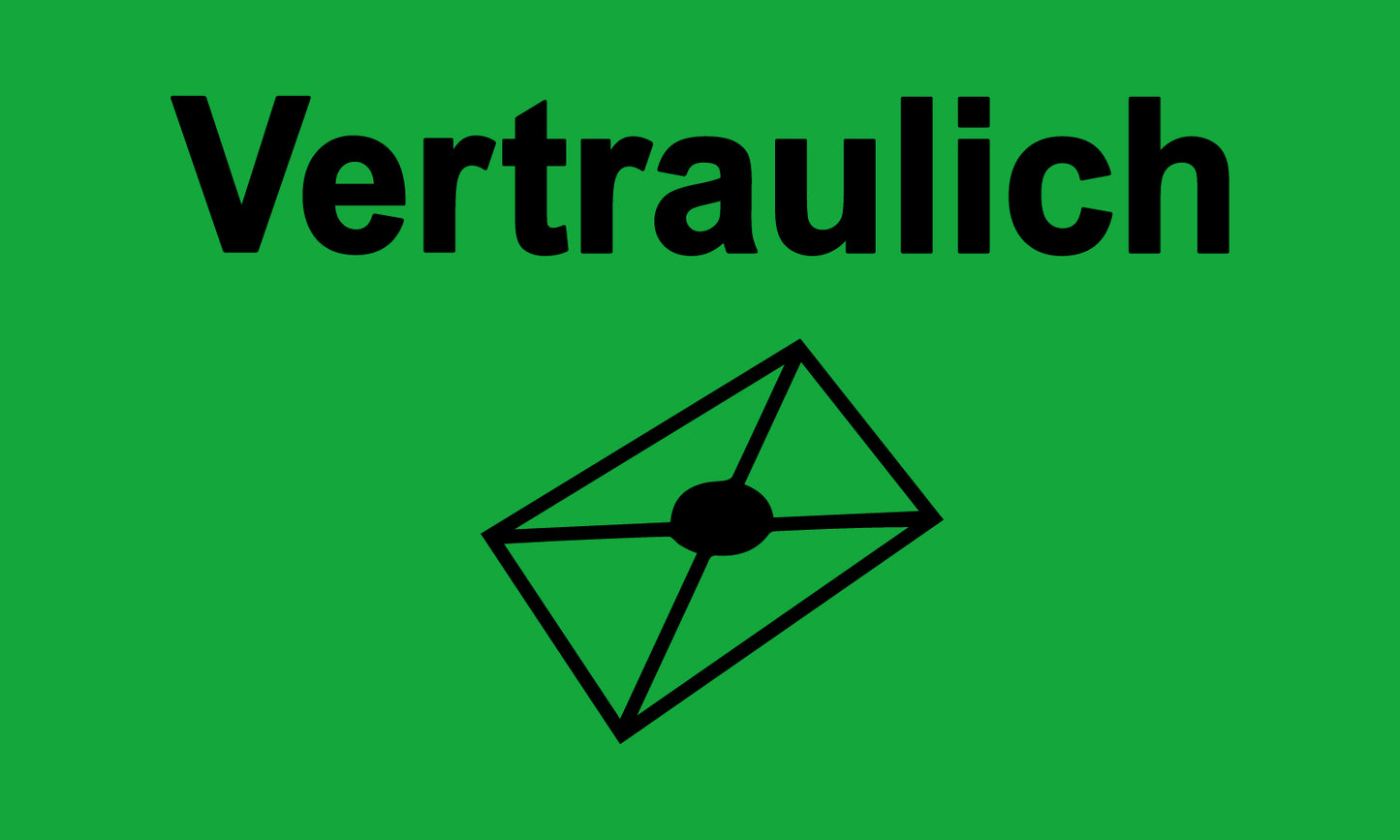 1000 Büroorganisation "Vertraulich" aus Plastik ES-OFFICE3800-PE