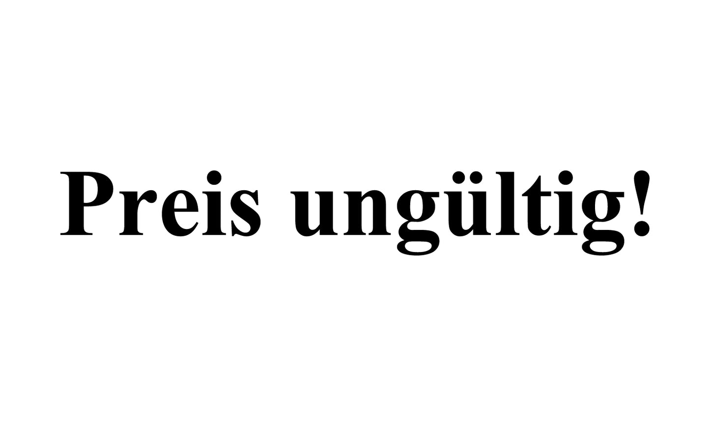 1000 Aufkleber Büroorganisation "Preis ungültig" aus Papier ES-OFFICE400-PA