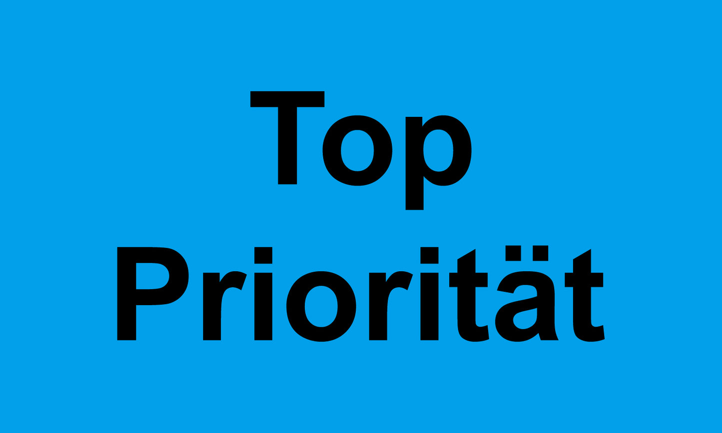 1000 Büroorganisation "Top Priorität" aus Plastik ES-OFFICE4600-PE