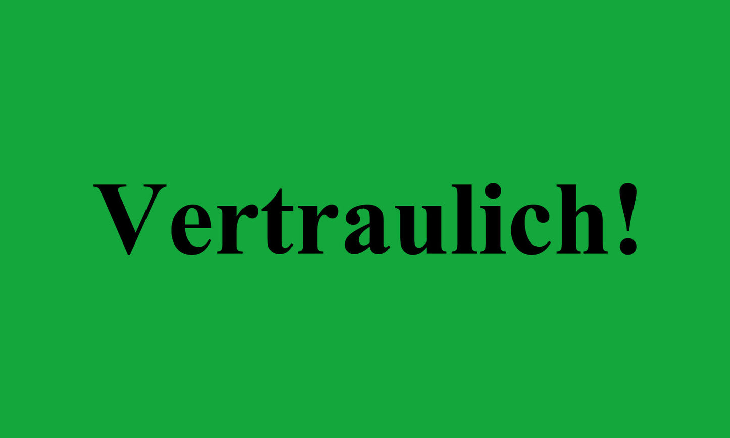1000 Büroorganisation "Vertraulich" aus Plastik ES-OFFICE500-PE