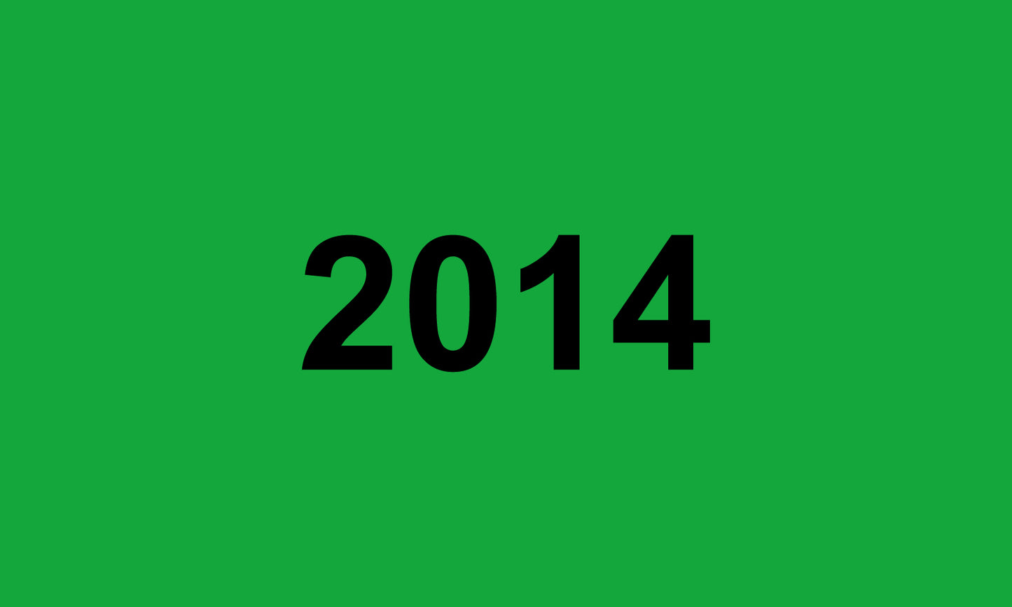 1000 Aufkleber Büroorganisation "2014" aus Papier ES-OFFICE5500-PA