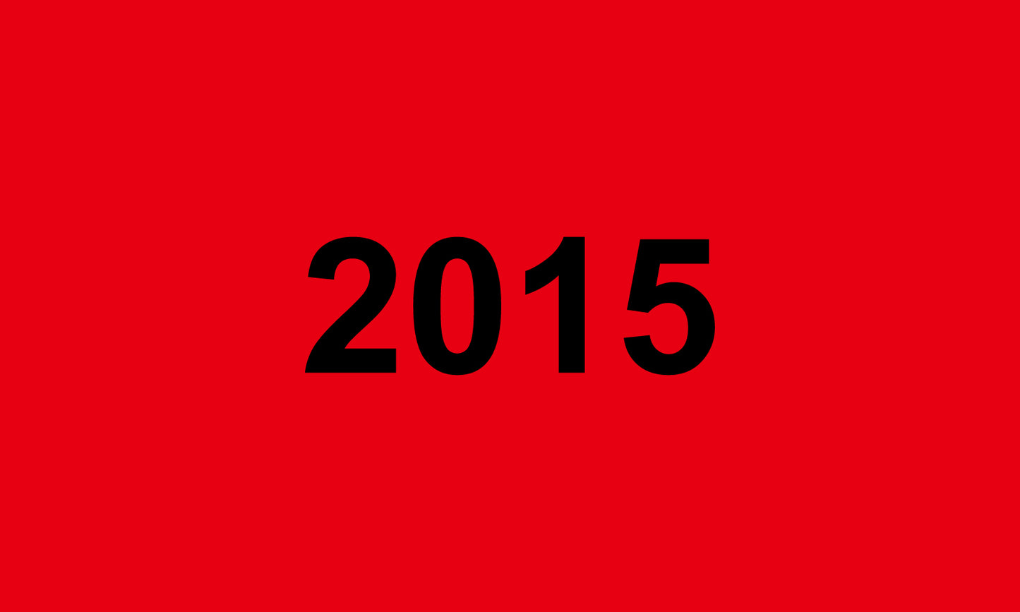 1000 Aufkleber Büroorganisation "2015" aus Papier ES-OFFICE5600-PA