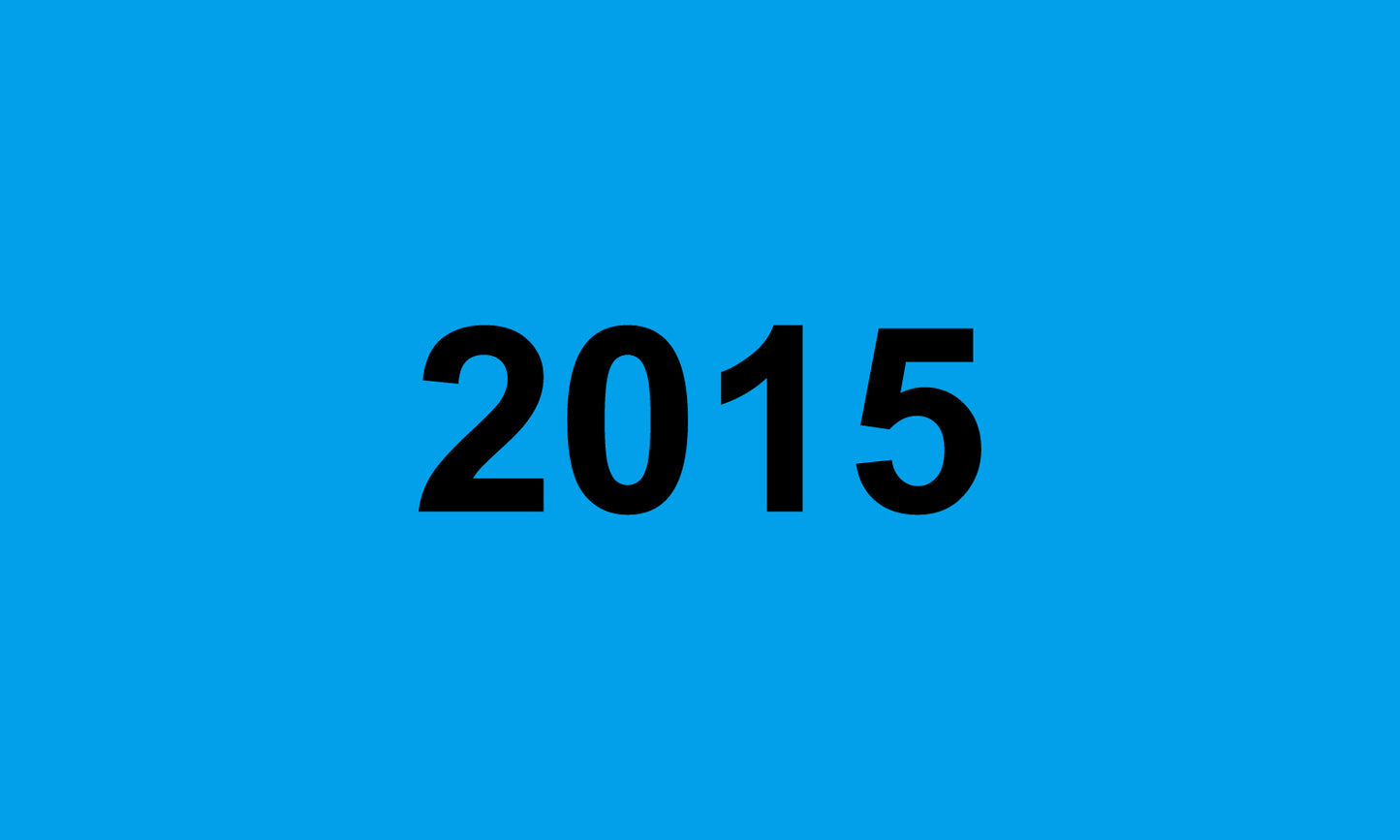 1000 Aufkleber Büroorganisation "2015" aus Papier ES-OFFICE5600-PA