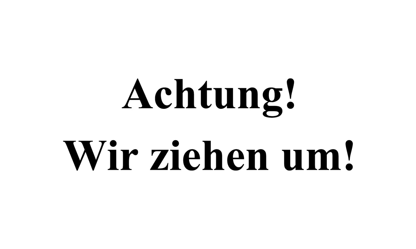 1000 Büroorganisation "Achtung! Wir ziehen um!" aus Plastik ES-OFFICE600-PE
