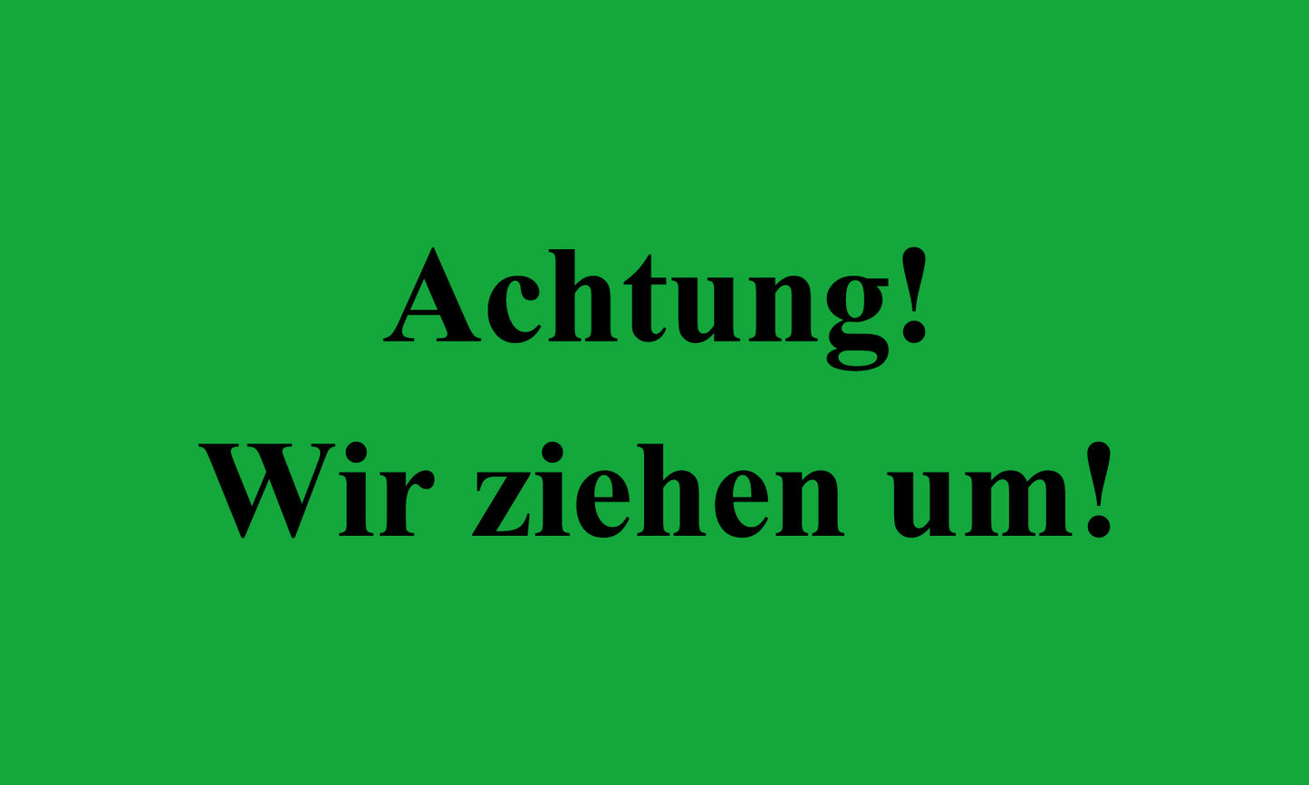 1000 Büroorganisation "Achtung! Wir ziehen um!" aus Plastik ES-OFFICE600-PE