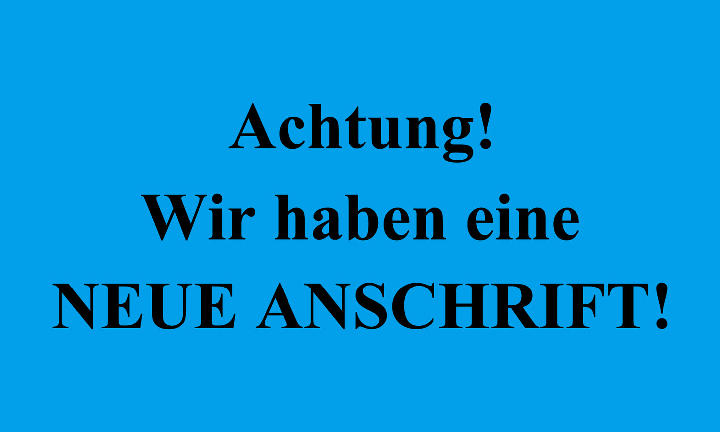 1000 Büroorganisation "Achtung! Wir haben eine neue Anschrift!" aus Plastik ES-OFFICE700-PE