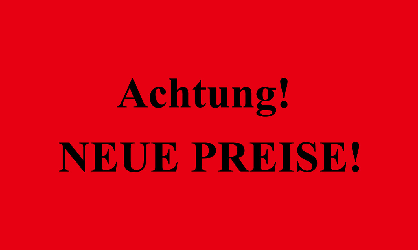 1000 Büroorganisation "Achtung! Neue Preise!" aus Plastik ES-OFFICE900-PE