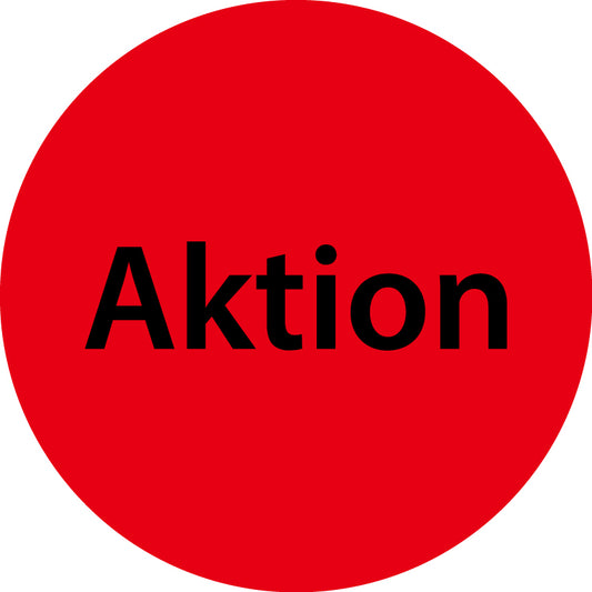 1000 Promotionsaufkleber Angebotsaufkleber Sonderangebotsaufkleber "Aktion" 2-10 cm aus Papier und Plastik  ES-PR-4800