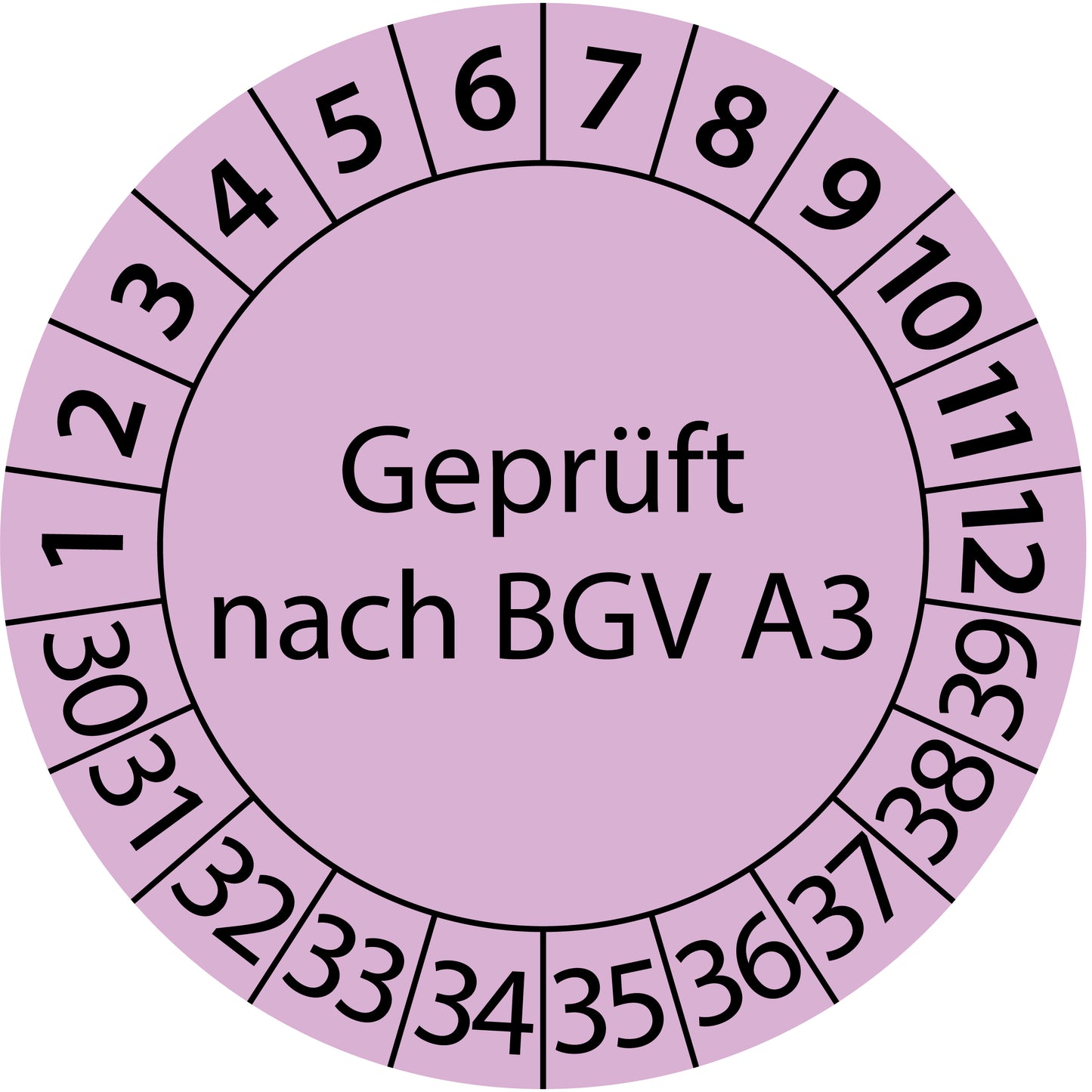 Mehrjahresprüfetiketten, Geprüft nach BGV A3, Startjahr: 2030 aus Papier oder Plastik