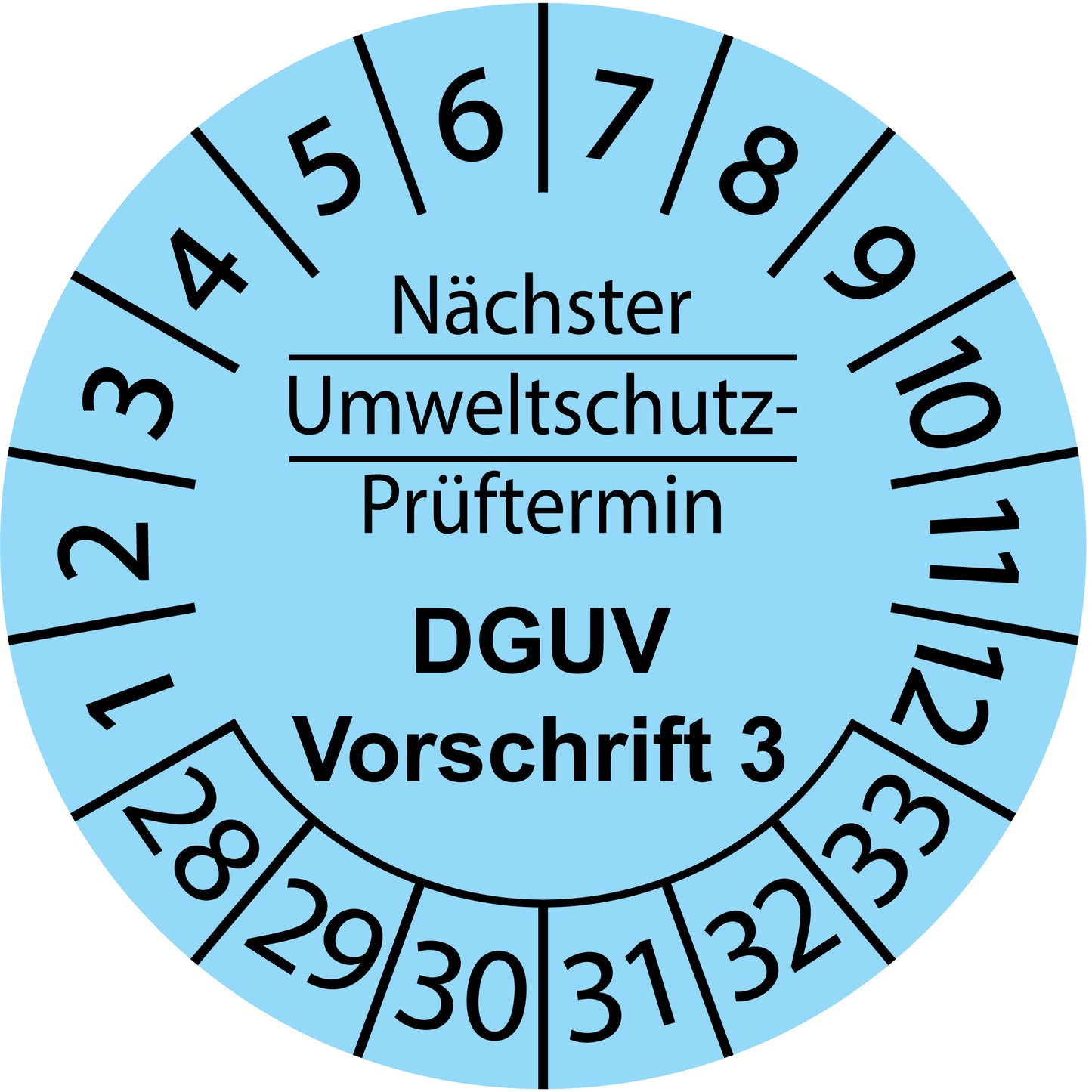 Mehrjahresprüfetiketten, Nächster Umweltschutz-Prüftermin, DGUV Vorschrift 3, Startjahr: 2028 aus Papier oder Plastik