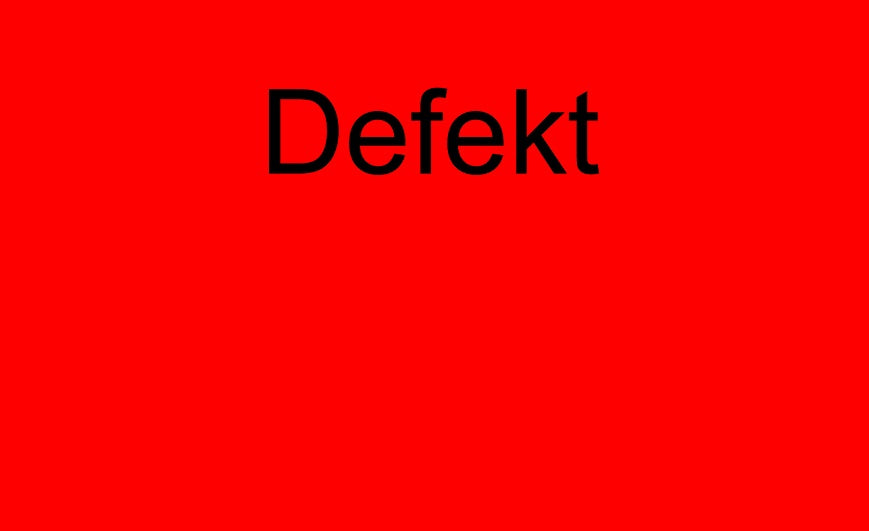 1000 Stück Qualitätssicherung "Defekt" aus Papier ES-QUAL-1070