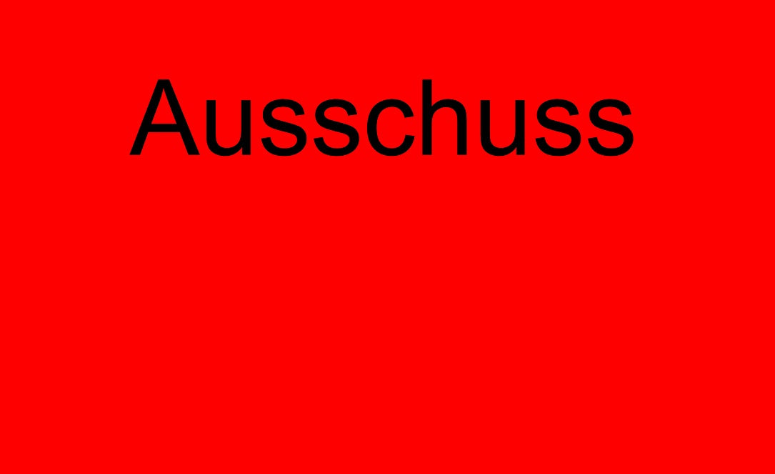 Qualitätssicherung "Ausschuss" aus Plastik ES-QUAL-1110