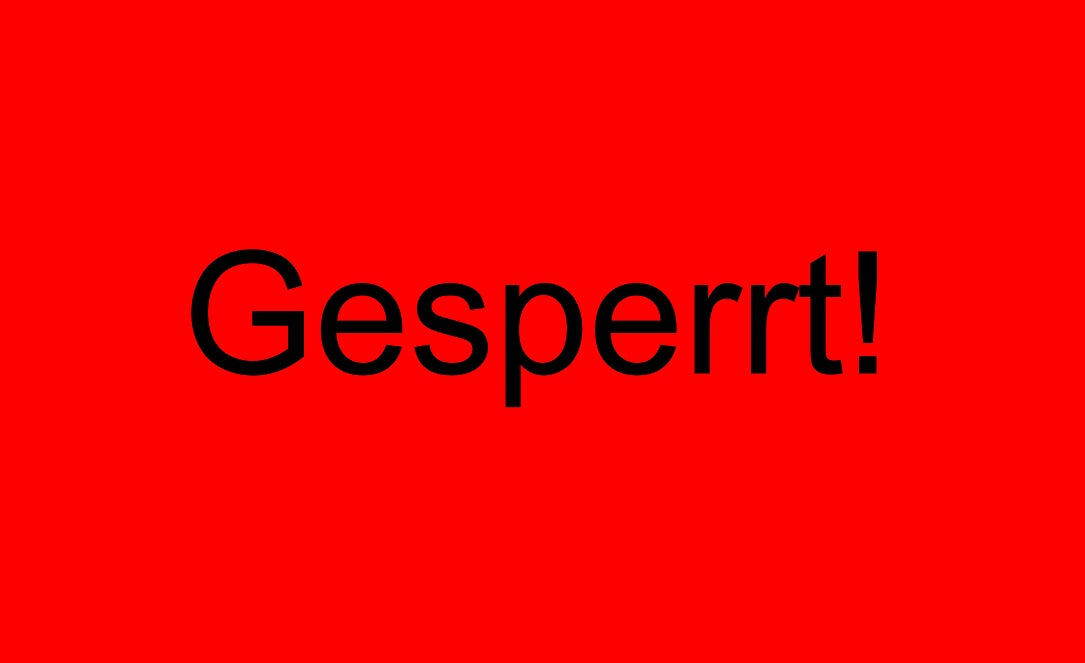 1000 Stück Qualitätssicherung "Gesperrt" aus Plastik ES-QUAL-1180