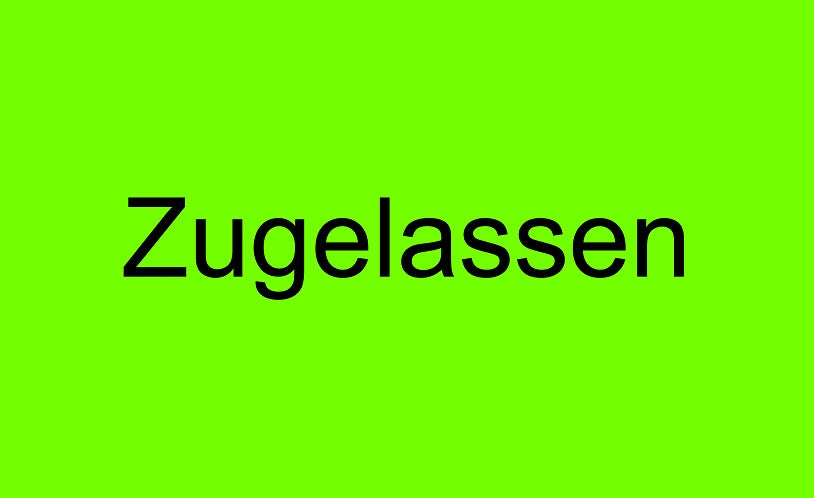 1000 Stück Qualitätssicherung "Zugelassen" aus Papier ES-QUAL-1310
