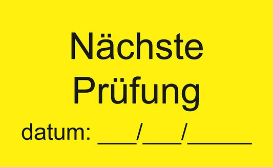 1000 Stück Qualitätssicherung "Nächste Pürfung" aus Plastik ES-QUAL-1340