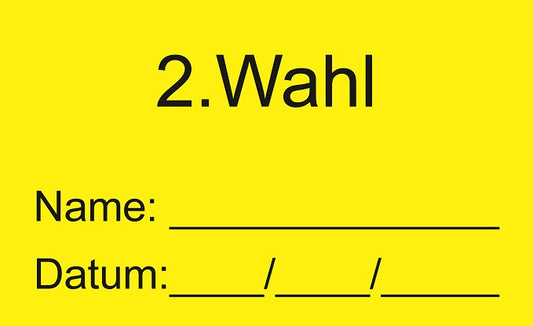 1000 Stück Qualitätssicherung "2. Wahl" aus Plastik ES-QUAL-1560