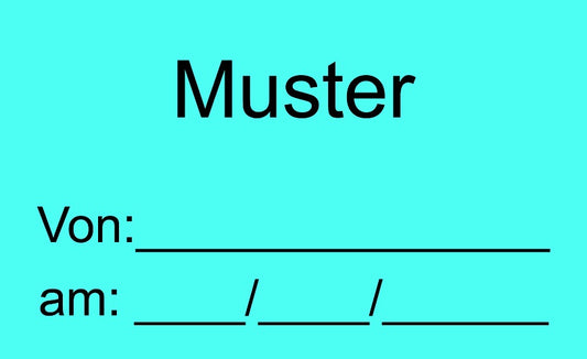 1000 Stück Qualitätssicherung "Muster" aus Plastik ES-QUAL-1570