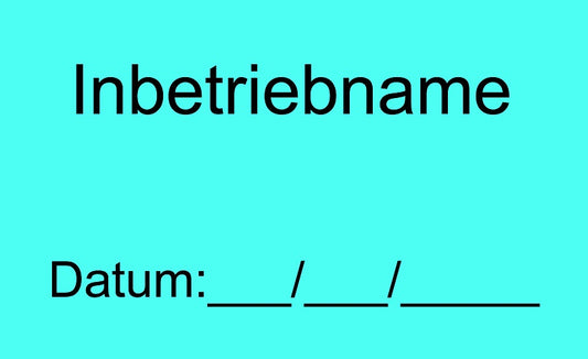 1000 Stück Qualitätssicherung "Inbetriebnahme" aus Plastik ES-QUAL-1670