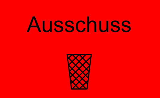 Qualitätssicherung "Ausschuss" aus Plastik ES-QUAL-1890