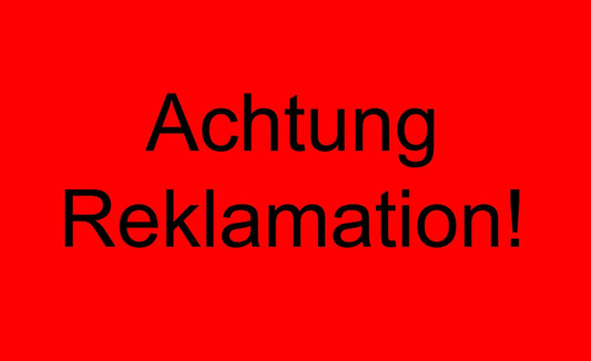 1000 Stück Qualitätssicherung "Achtung Reklamation!" aus Plastik ES-QUAL-1920
