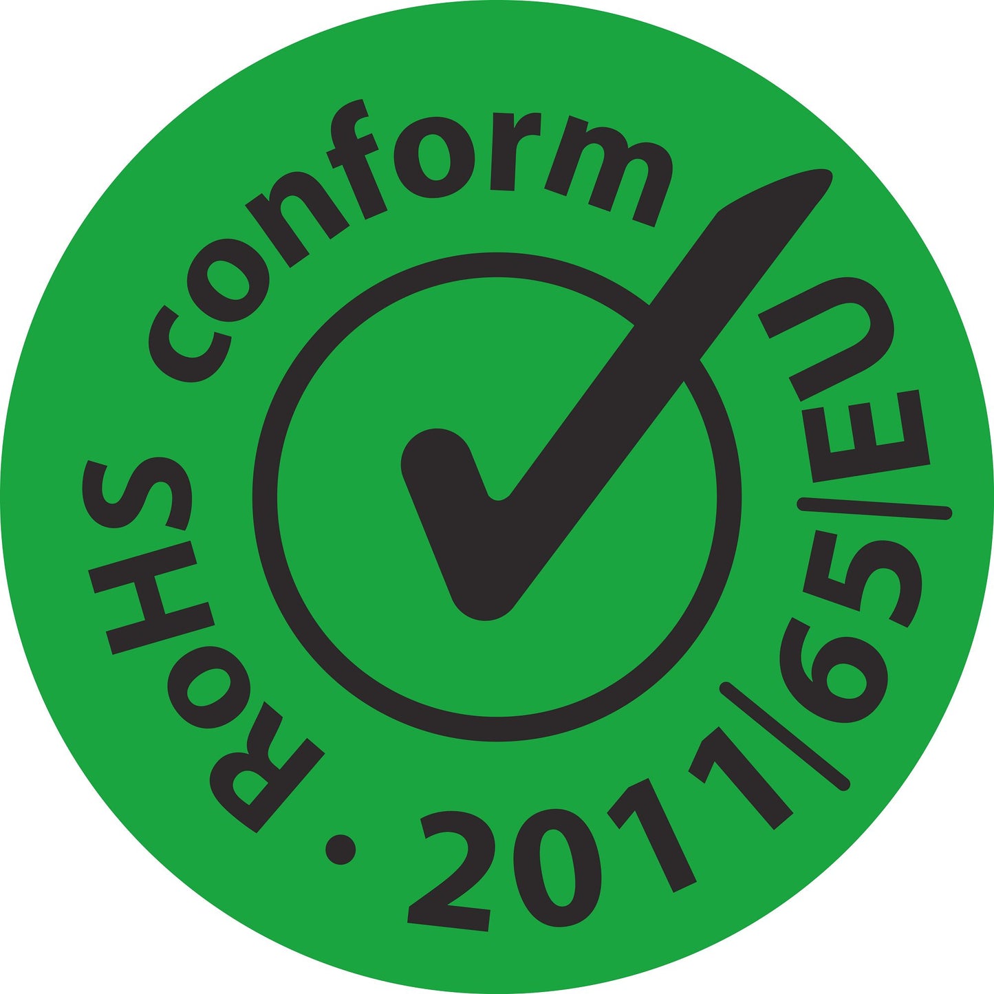 100x Elektrogeräte-Kennzeichen Rohs "ROHS AUFKLEBER 2011/65/EU CONFORM" ES-R-300